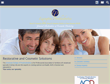 Tablet Screenshot of lexingtonprosthodontics.com